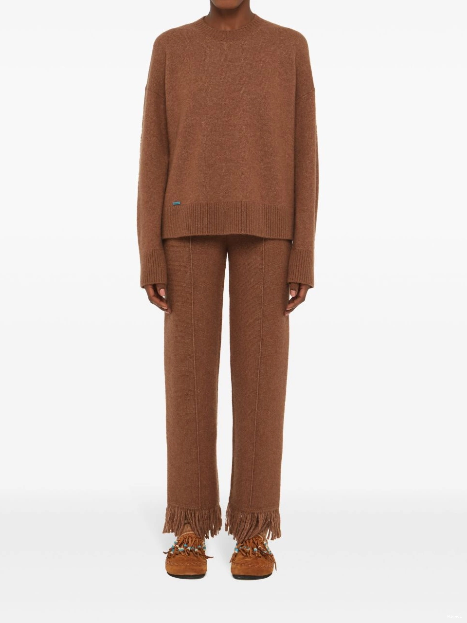 Cheap Alanui Women cashmere-blend jumper ribbed-edge 0824